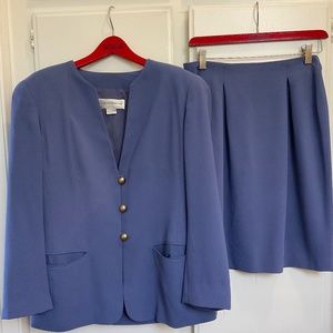 1990’s Liz Claiborne suit, light lavender, size 6.